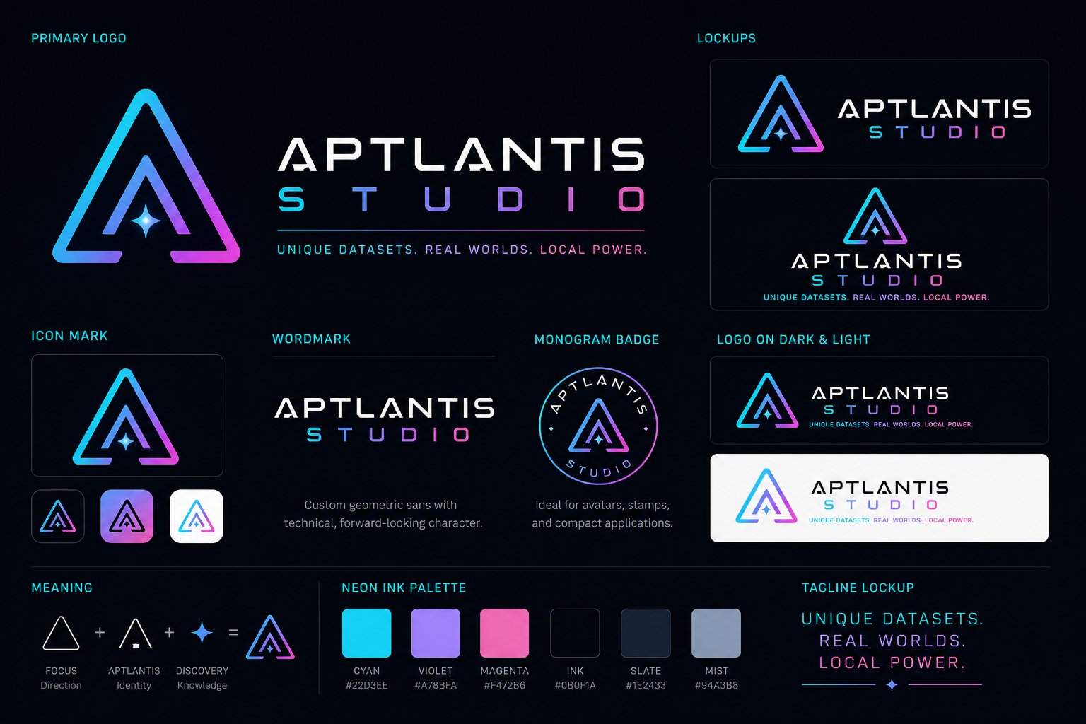 Aptlantis Studio logos panel